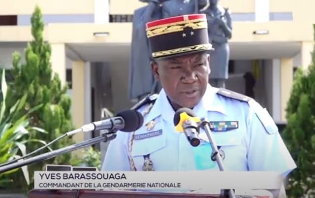 Le général Yves Barassouaga, commandant en chef de la Gendarmerie nationale